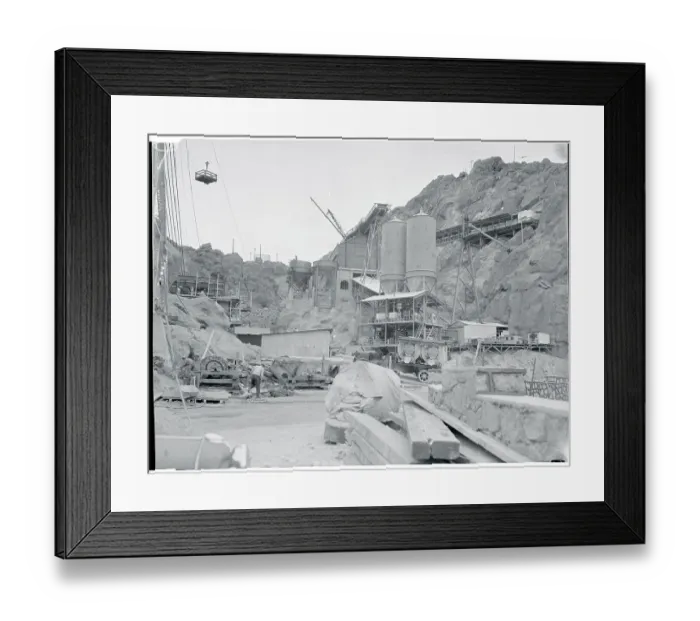 Framed Print : Concrete Mixing Plant Framed Print : Concrete Mixing Plant