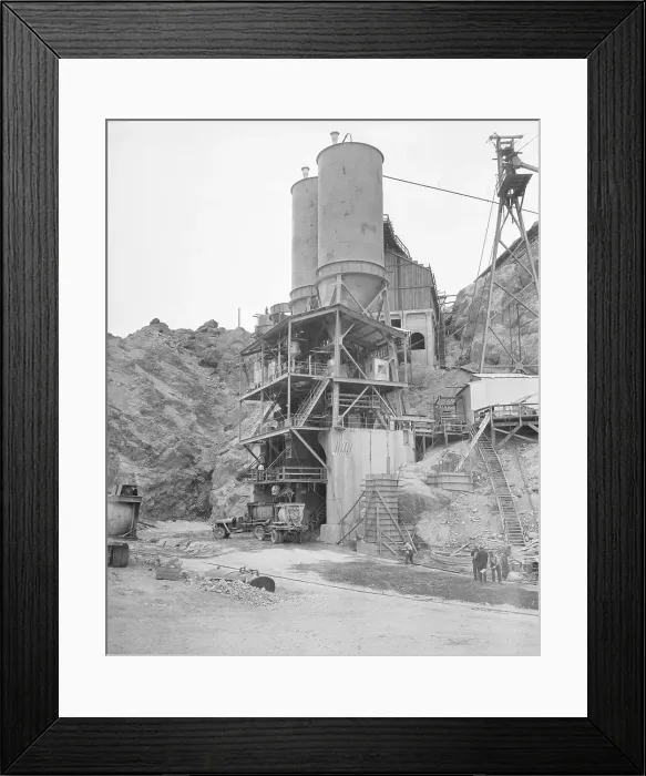 Framed Print : Concrete Mixing Plant Framed Print : Concrete Mixing Plant