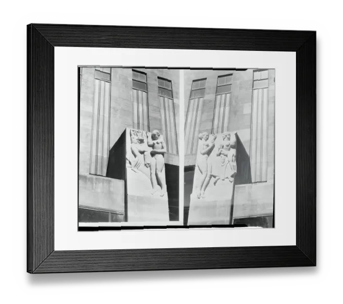 Framed Print : Sculptures by Leo Friedlander Framed Print : Sculptures by Leo Friedlander
