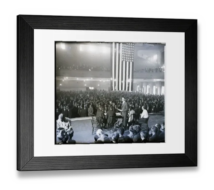 Framed Print : George Brady Addresses Bonus Army