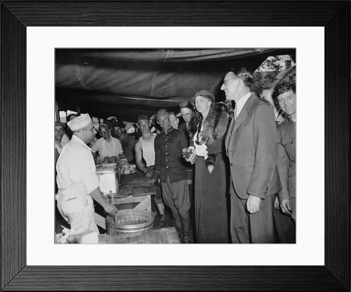 Framed Print : Eleanor Roosevelt Reviewing Camp Framed Print : Eleanor Roosevelt Reviewing Camp