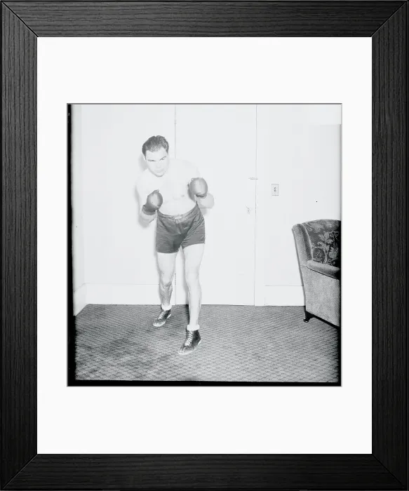 Framed Print : Max Schmeling Posing in Fighter's Stance Framed Print : Max Schmeling Posing in Fighter's Stance