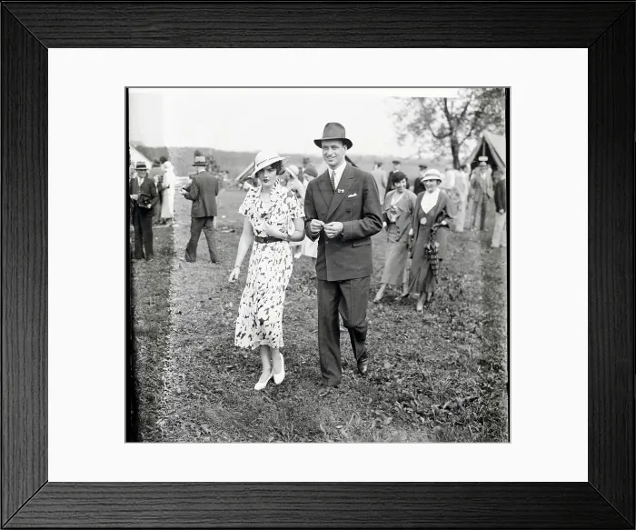 Framed Print : James Roosevelt with Helen Robbins Framed Print : James Roosevelt with Helen Robbins