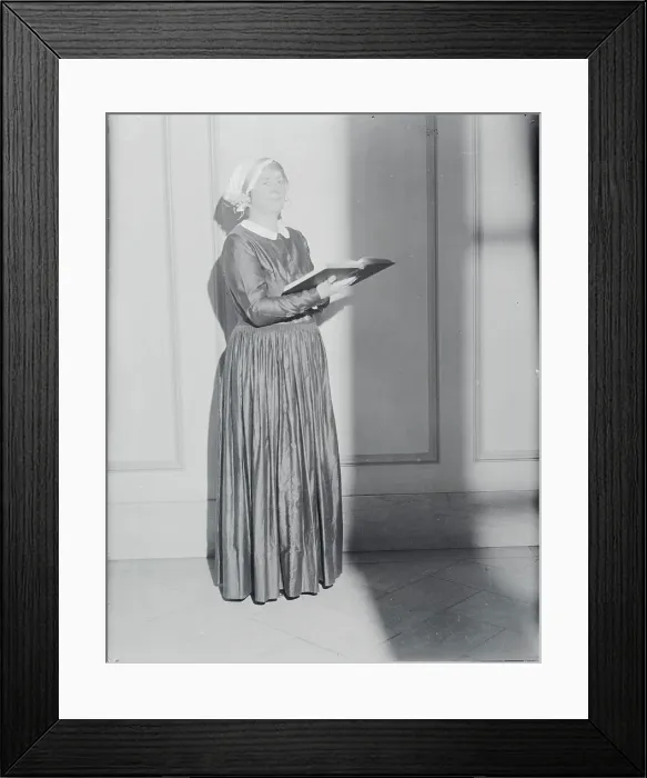 Framed Print : Elizabeth Bristol Greenleaf Holding Book Framed Print : Elizabeth Bristol Greenleaf Holding Book