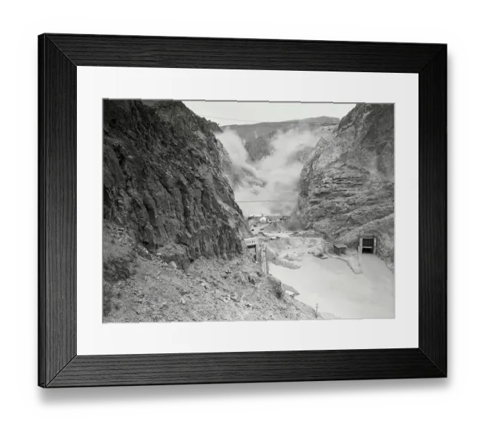 Framed Print : Aerial View of Hoover Dam Site Framed Print : Aerial View of Hoover Dam Site