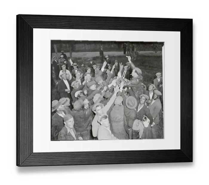 Framed Print : Maurice Miller Giving Out Cigarettes Framed Print : Maurice Miller Giving Out Cigarettes