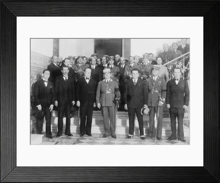 Framed Print : Members of Peruvian Government