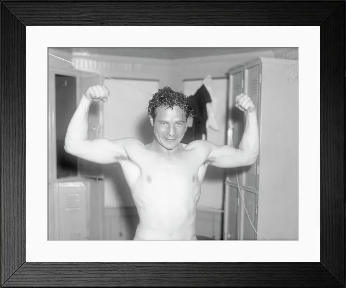 Framed Print : Max Baer Flexing Framed Print : Max Baer Flexing