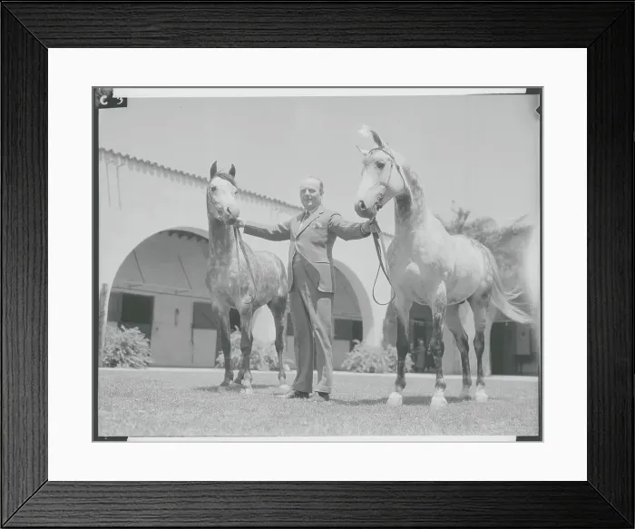 Framed Print : Alfred Potocki Posing with His Horse Favorites Framed Print : Alfred Potocki Posing with His Horse Favorites
