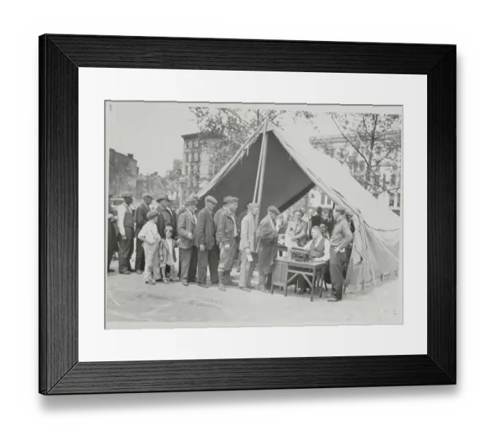 Framed Print : War Veterans Presenting Credentials Framed Print : War Veterans Presenting Credentials
