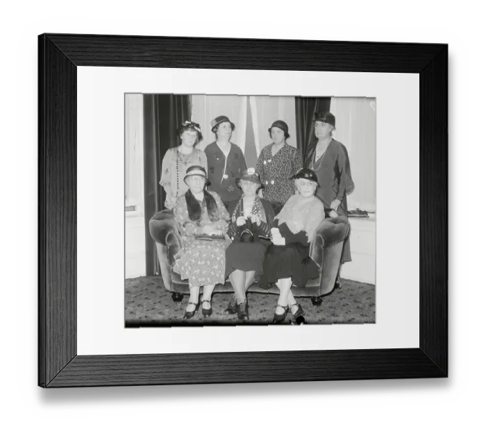 Framed Print : Women Heading up Needleworkers Guild Framed Print : Women Heading up Needleworkers Guild
