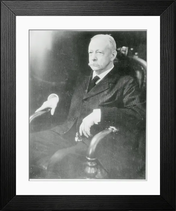 Framed Print : A. Lawrence Lowell Posing in Chair Framed Print : A. Lawrence Lowell Posing in Chair