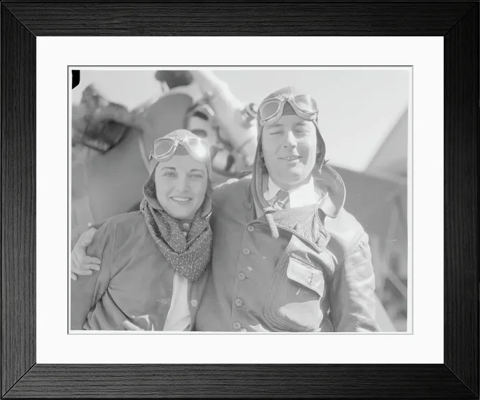 Framed Print : Ruth Elder and Arnold Gillespie Framed Print : Ruth Elder and Arnold Gillespie