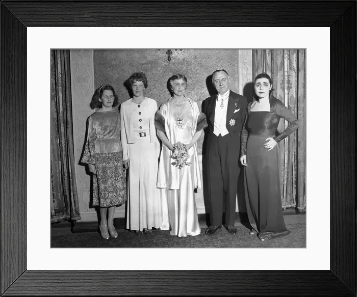 Framed Print : Ruth Bryan Owen with Amelia Earhart and Others Framed Print : Ruth Bryan Owen with Amelia Earhart and Others