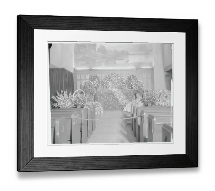 Framed Print : Flowers Covering Bier Framed Print : Flowers Covering Bier