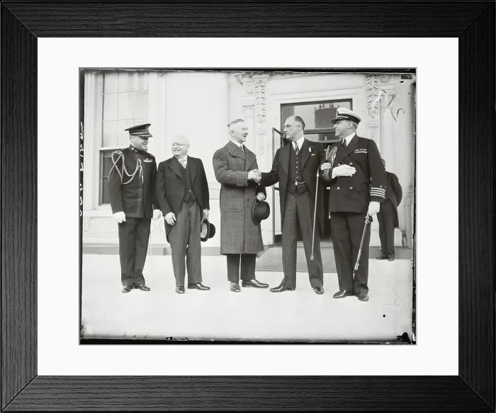 Framed Print : Pres. Roosevelt & Dr. Hjalmar Schacht Framed Print : Pres. Roosevelt & Dr. Hjalmar Schacht