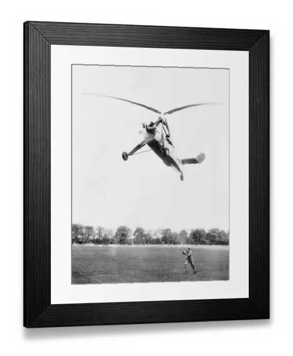 Framed Print : Autogyro Test on the Field Framed Print : Autogyro Test on the Field
