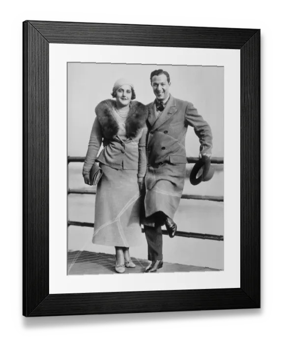 Framed Print : Natalie Price Guggenheim with Robert M. Studin Framed Print : Natalie Price Guggenheim with Robert M. Studin
