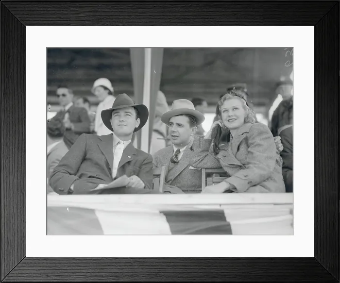 Framed Print : Portrait of Ginger Rogers, Lew Ayres and Ken Murray