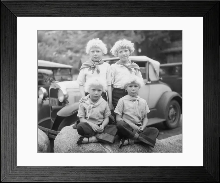 Framed Print : Two Sets of Twins Framed Print : Two Sets of Twins
