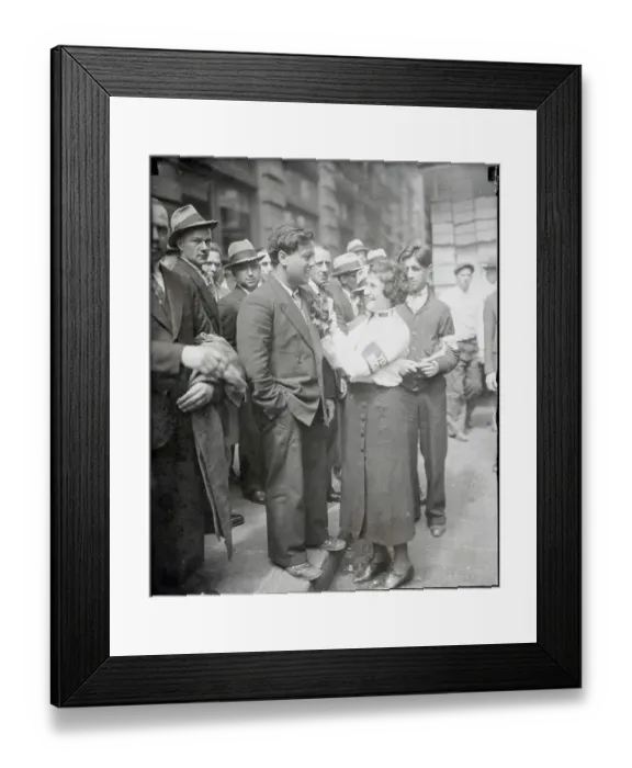 Framed Print : Bertha Goldberg Pinning Flower Framed Print : Bertha Goldberg Pinning Flower