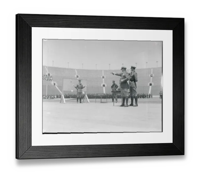 Framed Print : Policemen Practicing Marksmanship Framed Print : Policemen Practicing Marksmanship