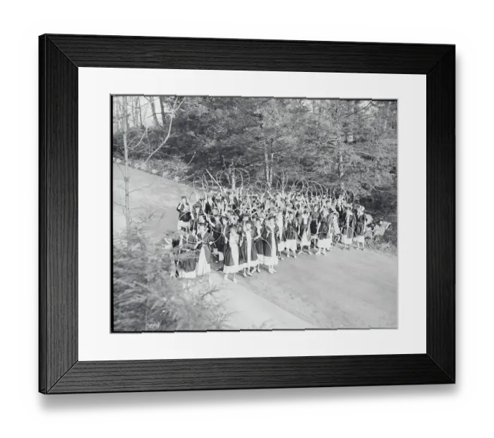 Framed Print : Senior Girls Holding Hula Hoops