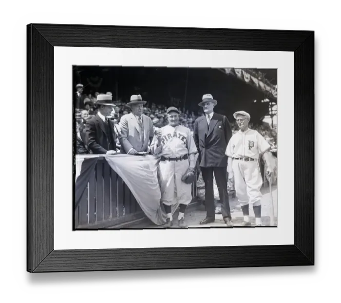 Framed Print : Hans Wagner And Baseball Officials Framed Print : Hans Wagner And Baseball Officials