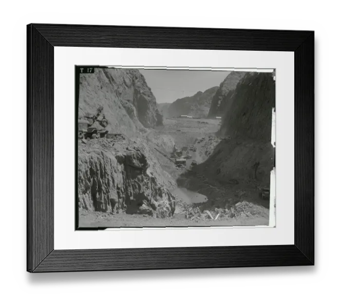 Framed Print : View of Unfinished Work at Dam Site Framed Print : View of Unfinished Work at Dam Site