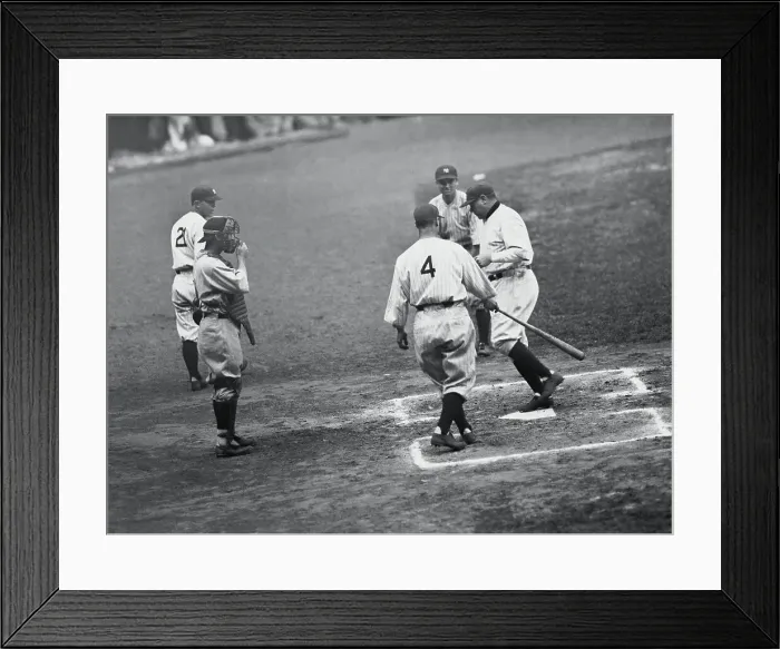 Framed Print : Babe Ruth in Baseball Action Framed Print : Babe Ruth in Baseball Action