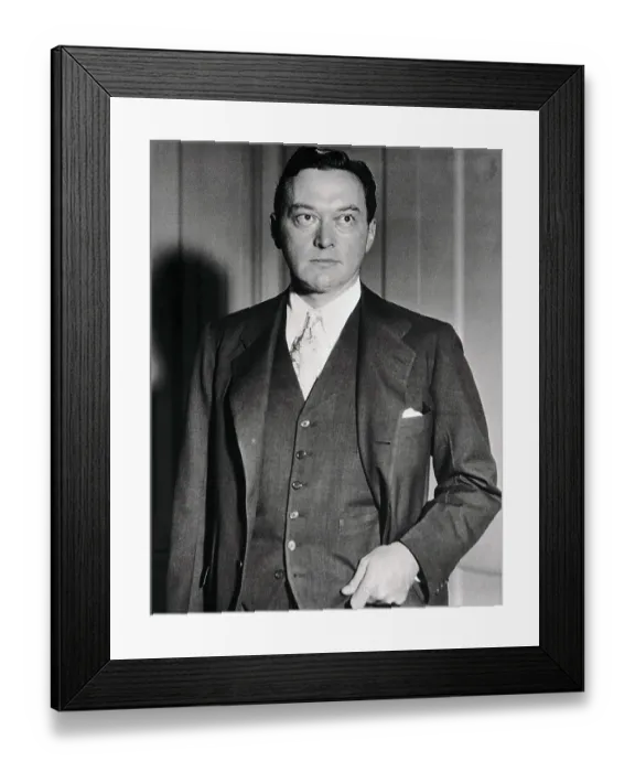 Framed Print : Portrait of Walter Lippmann Framed Print : Portrait of Walter Lippmann