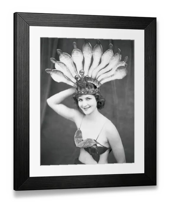 Framed Print : Marine Queen in Exquisite Headdress Framed Print : Marine Queen in Exquisite Headdress