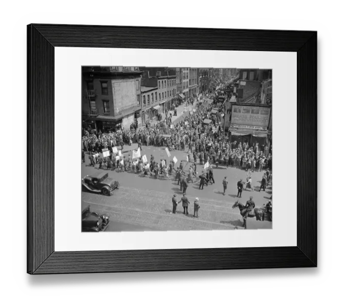 Framed Print : Socialists Marching in New York Framed Print : Socialists Marching in New York