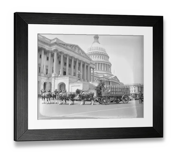 Framed Print : Beer Wagon Parking by Capitol Framed Print : Beer Wagon Parking by Capitol