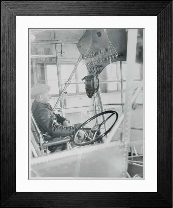 Framed Print : Officer in United States Army Airship Framed Print : Officer in United States Army Airship