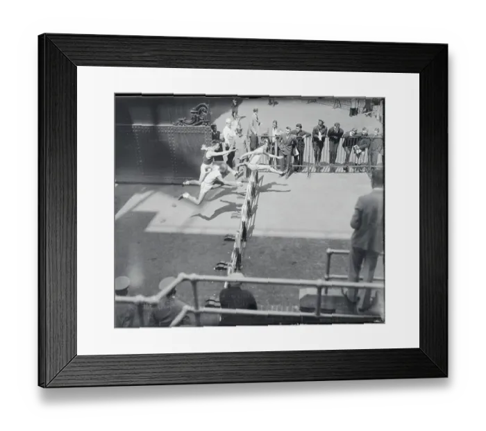 Framed Print : Runner Winning Hurdle Competition Framed Print : Runner Winning Hurdle Competition