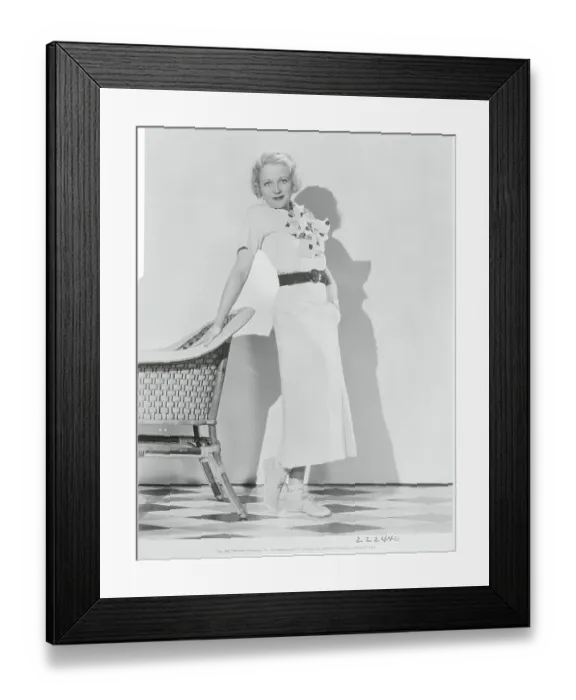 Framed Print : Paramount Screen Star Wynne Gibson Posing by Chair Framed Print : Paramount Screen Star Wynne Gibson Posing by Chair