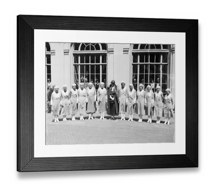 Framed Print : Eleanor Roosevelt with Red Cross Workers Framed Print : Eleanor Roosevelt with Red Cross Workers