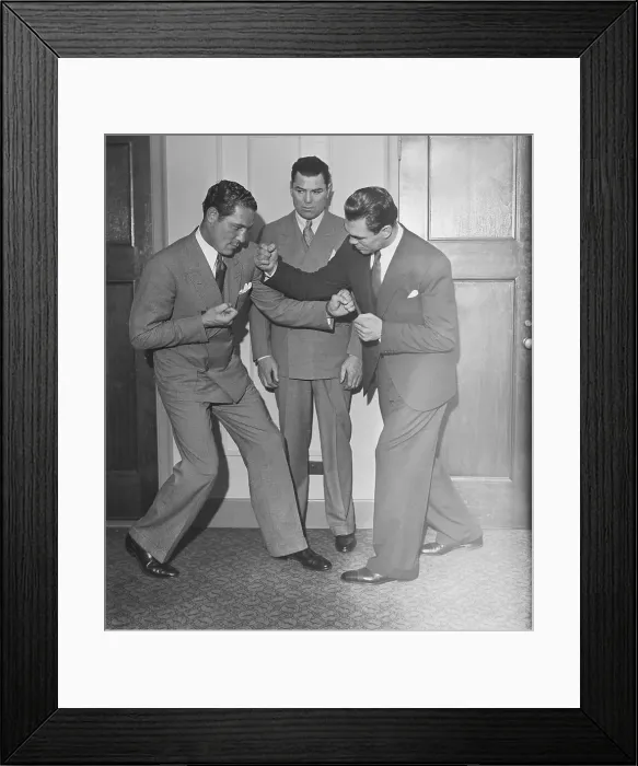 Framed Print : Max Baer and Max Schmeling Squaring Off Framed Print : Max Baer and Max Schmeling Squaring Off