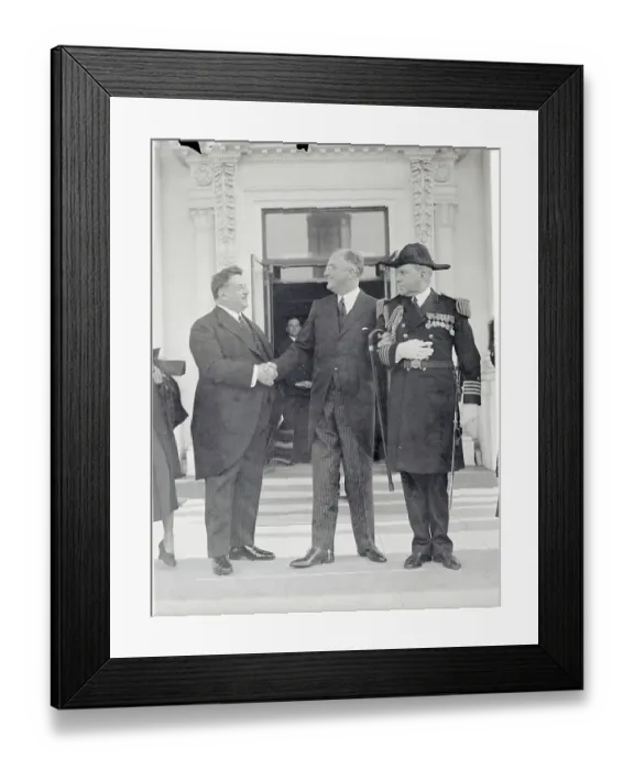 Framed Print : President Roosevelt Greeting Edouard Herriot Framed Print : President Roosevelt Greeting Edouard Herriot