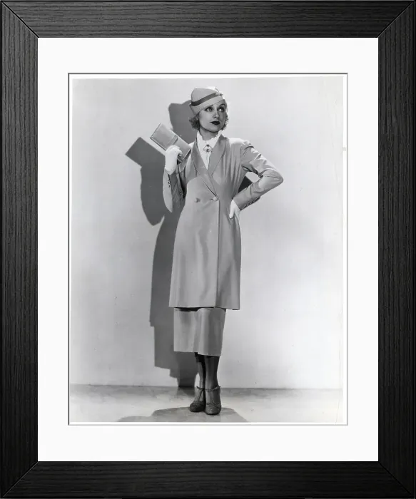 Framed Print : Carole Lombard in Dress She Designed Framed Print : Carole Lombard in Dress She Designed