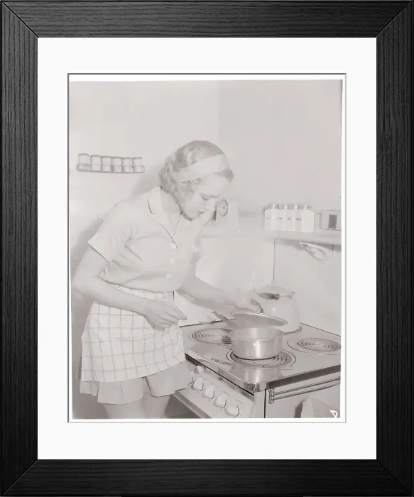 Framed Print : Leila Hyams Cooking Framed Print : Leila Hyams Cooking