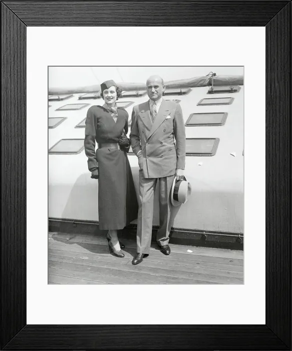 Framed Print : Samuel Goldwyn with Wife Frances Howard Framed Print : Samuel Goldwyn with Wife Frances Howard