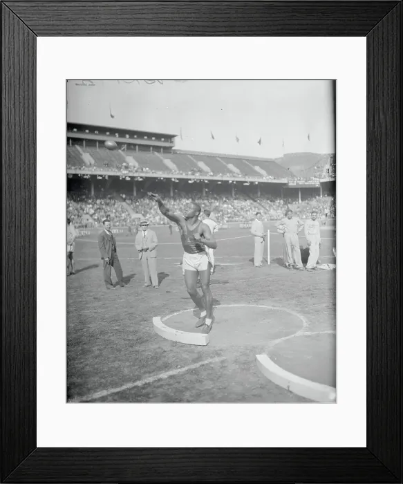 Framed Print : Leroy Dues Throwing Shotput Framed Print : Leroy Dues Throwing Shotput