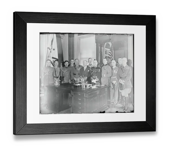 Framed Print : Attaches Visiting War Department Framed Print : Attaches Visiting War Department