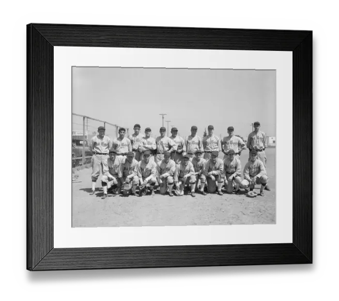 Framed Print : Old Timers Baseball Team Portrait Framed Print : Old Timers Baseball Team Portrait