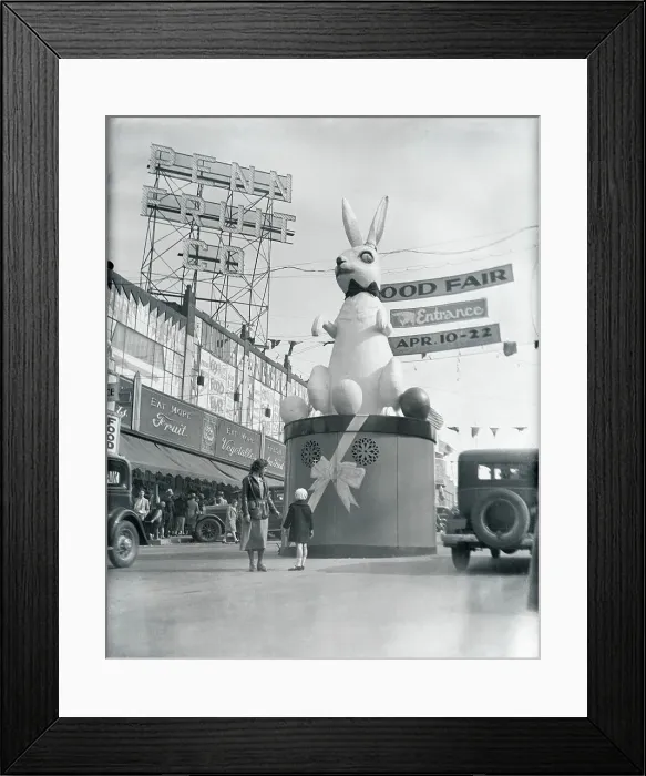 Framed Print : Large Easter Bunny Framed Print : Large Easter Bunny
