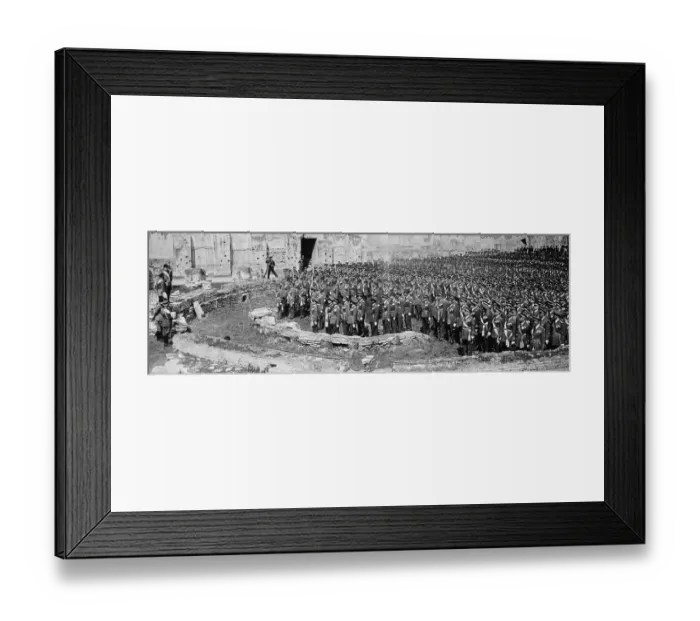 Framed Print : Benito Mussolini Reviewing Parade Framed Print : Benito Mussolini Reviewing Parade