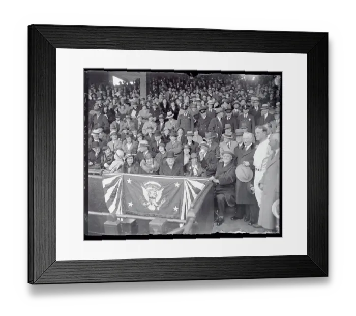 Framed Print : President opening Baseball Season Framed Print : President opening Baseball Season