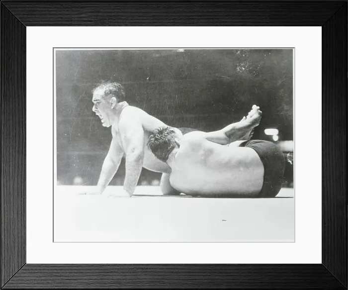Framed Print : Strangler Lewis and Jim Browning Framed Print : Strangler Lewis and Jim Browning
